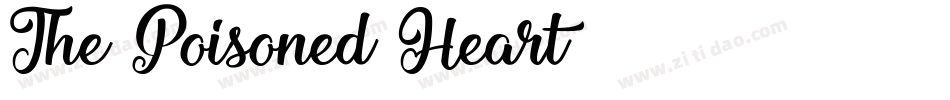 The Poisoned Heart字体转换